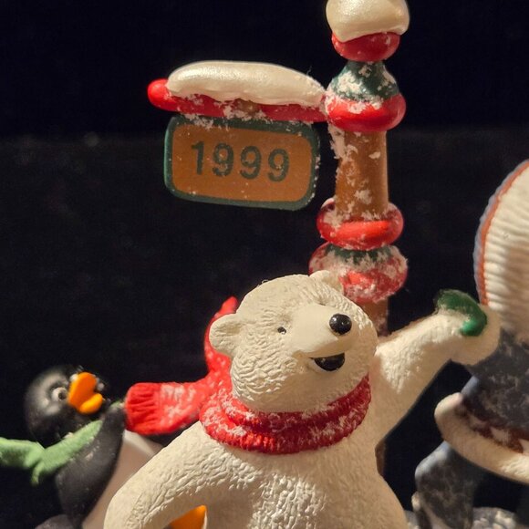 Frosty Friends 1999 Ice Skating Christmas Ornament By Hallmark - Picture 3 of 6